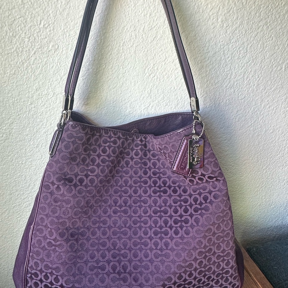 Coach Purple Shoulder Bag